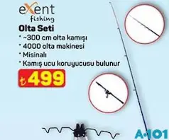 EXENT FİSHİNG OLTA SETİ fiyat ve kampanya bilgisi